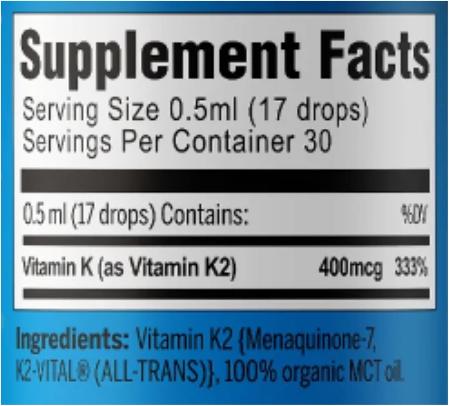 ACTIVATION Perfect K2 MK-7 Liquid Supplement | 15 ml | High Bioavailability for Enhanced Bone and Dental Health | Supports Efficient Calcium Absorption | Easy-to-Use Liquid Dropper