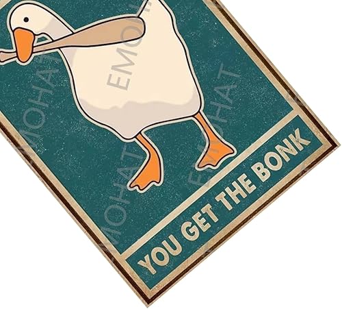 Miniatura 4 de Generic Cartel de metal con texto en inglés «Goose Mess With The Honk You Get The Bonk» para el hogar, cocina, restaurante, cafetería, bar,