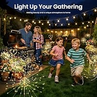 SUNCKET 2Pack Solar Lights Outdoor, 120LED Firework Lights — image 9