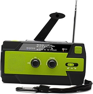 UKCOCO 1 Peça Rádio De Luz De Sobrevivência Ao Ar Livre De Energia Solar Rádios Portáteis Rádio De Emergência Rádio De Emergência Ao Ar Livre Acampamento Rádio De Manivela Solar Rádio De