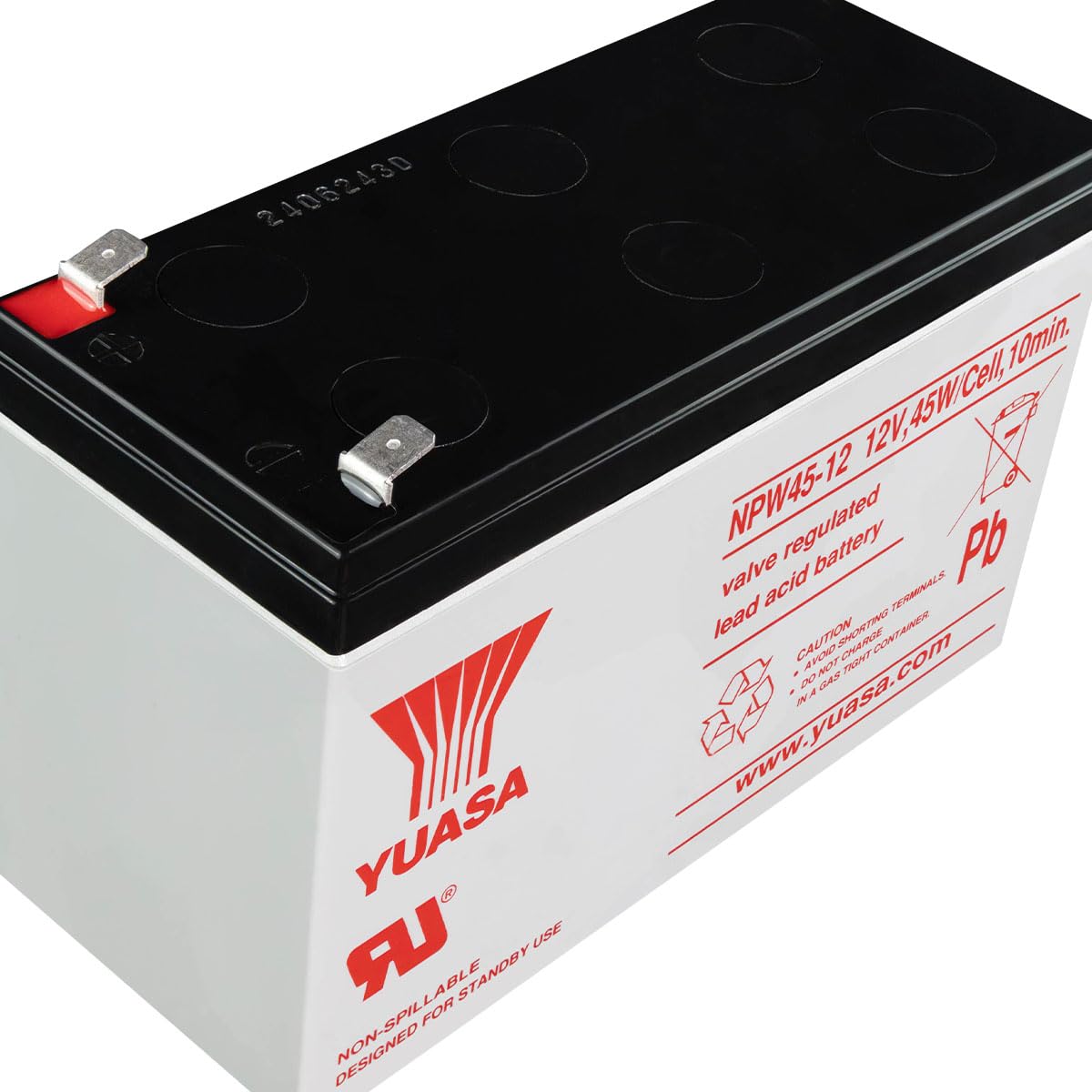 Yuasa Bleiakku für USV 12V 8,5Ah NPW45-12 (Faston 250 6,3mm)