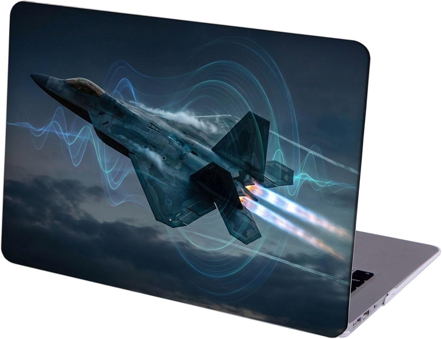 Compatible with MacBook Neo 13-inch, Hard Shell Case with Keyboard Cover and Screen Protector (A3404 A18 Pro chip, 2026 Release) - Fighter Jet MC22813