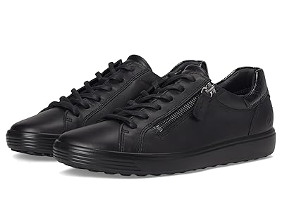 ECCO Soft 7 Side Zip Lace Sneakers Women