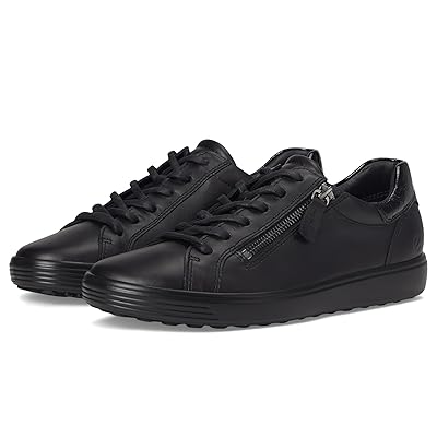 ECCO Soft 7 Side Zip Lace Sneakers Women