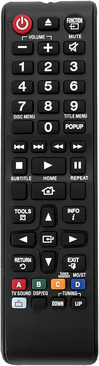 New AH59-02533A Replace Remote fit for Samsung HT-H4530 HT-H5500W-ZA HT-H5530 HT-F4500 HT-H4500 HT-H5500W HT-J4100 HT-J4500 HT-J5500W HT-JM41 HT-J5500/2A Home Theater System