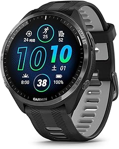 GARMIN(ガーミン)GPSランニングウォッチ Forerunner 965 【ロングバッテリー/超軽量/高精度GPS/色鮮やかなAMOLEDタッチディスプレイ/アプリと連携してデータ管理/睡眠スコア・Body Battery計測/Music保存機能 有・無/Android/iOS対応/Suica機能搭載/防水/日本正規品】