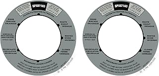 JIOTAR SPX0714G Sand Filter Valve Label Sticker for Hayward Multiport Valve SP0714T SP0714 SP714,Fits Pro and VL Series Sand Filter valves- 2 Pack