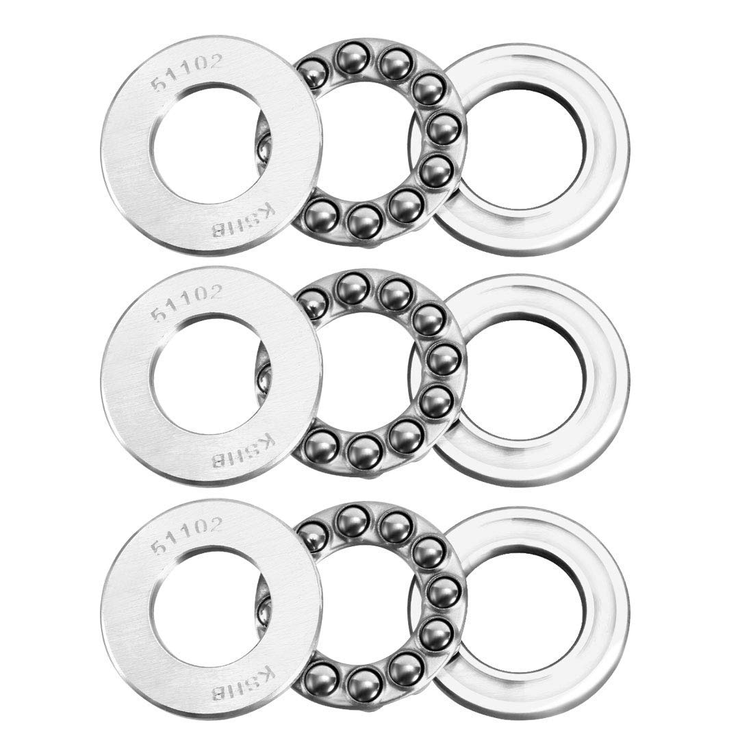 Roulements à Billes Butée Sourcing Map - Lot De 3 Pièces 15x28x9mm ABEC3