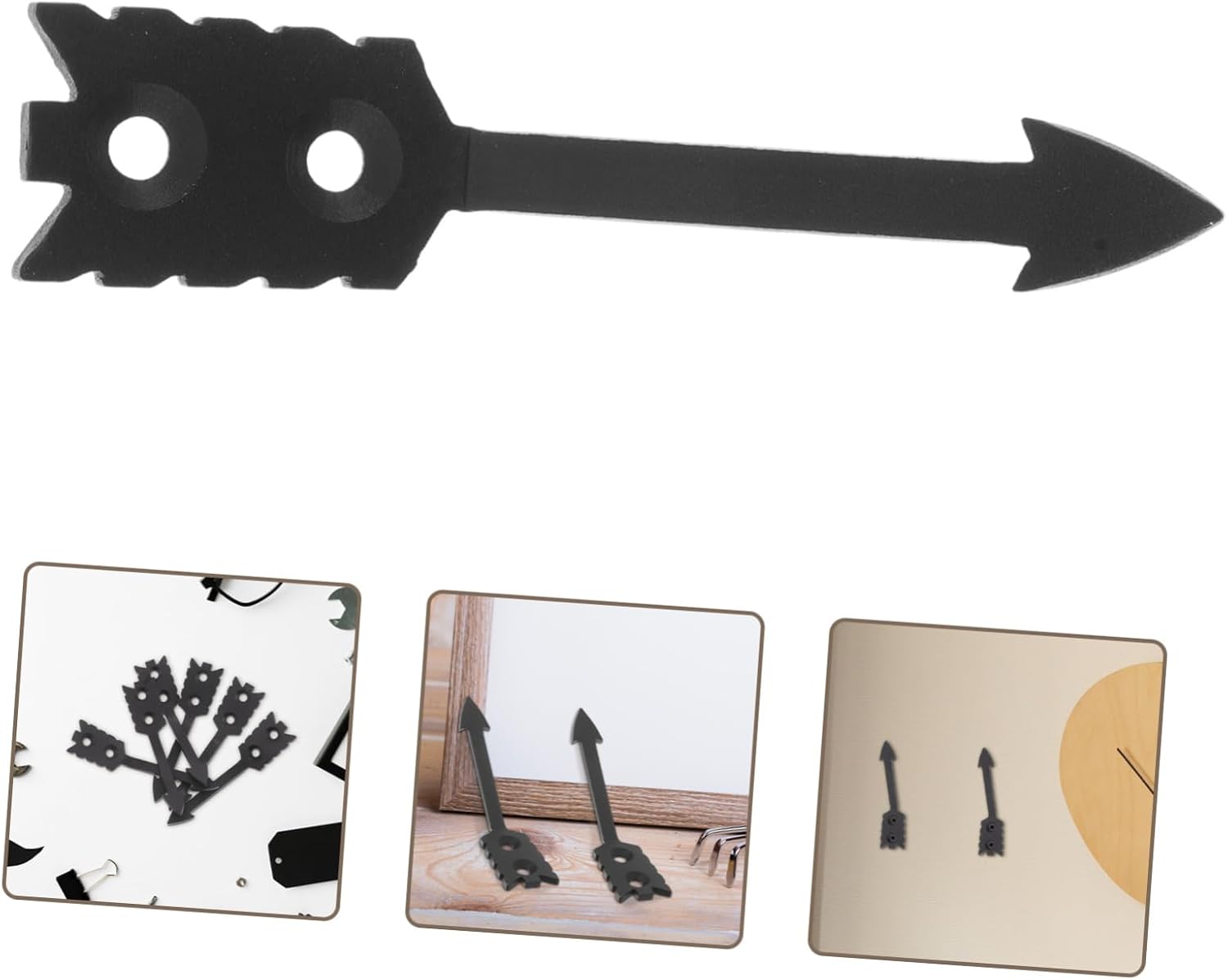 Zerodeko 6pcs Heavy Duty European Style Skull Hanger Bracket for Antelope and Deer Skull Display Wall-Mounted Metal Hooks for Home Decor and Trophy Showcasing
