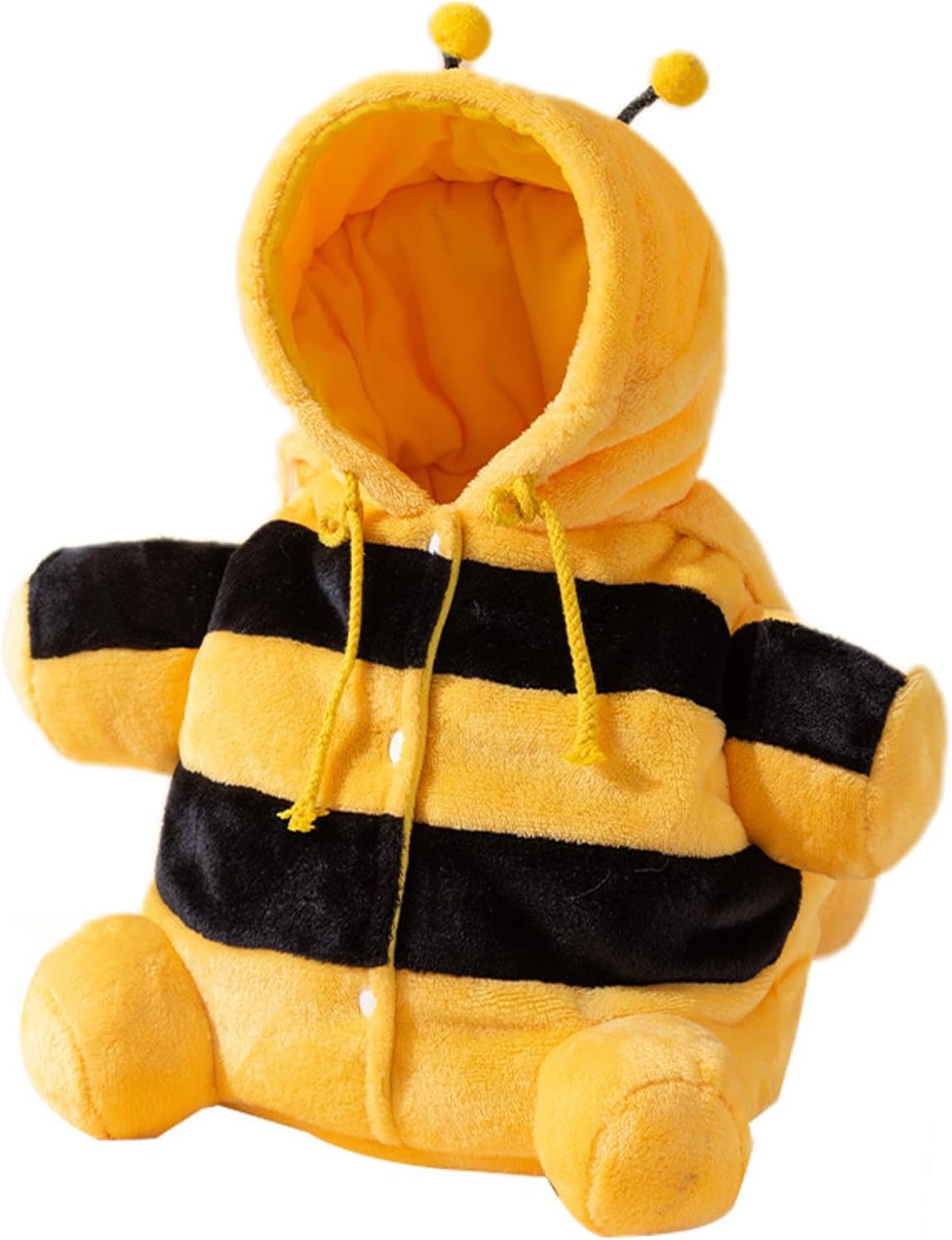 Puppy Carrier Sling Bee Shape Warm Plush Pet Bag | Anti Escape Adjustable Shoulder Strap Dog Carrier for Kitten Puppy Winter Travel Outdoor Walking