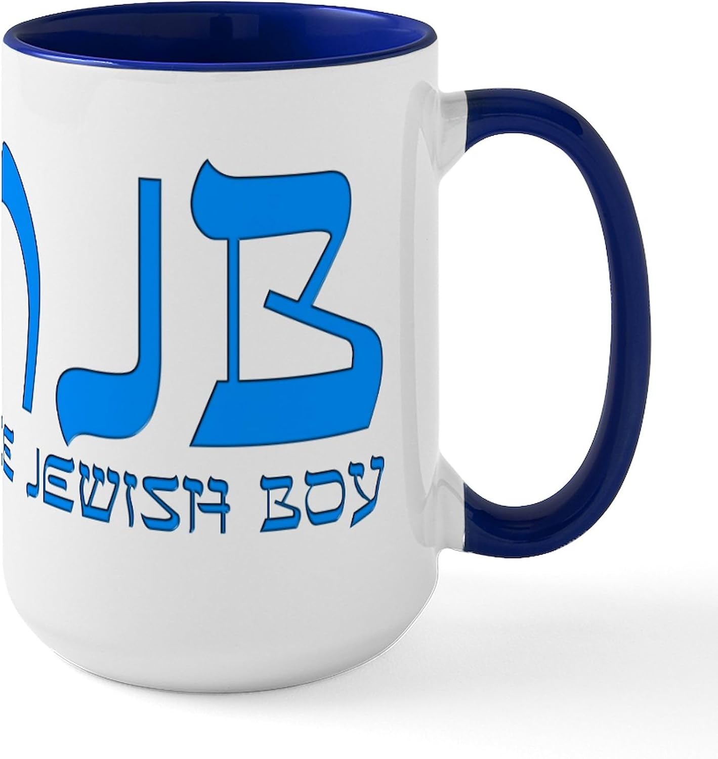 CafePress Hebrew Alphabet Large Mug 15 oz (444 ml) Ceramic Coffee Mug