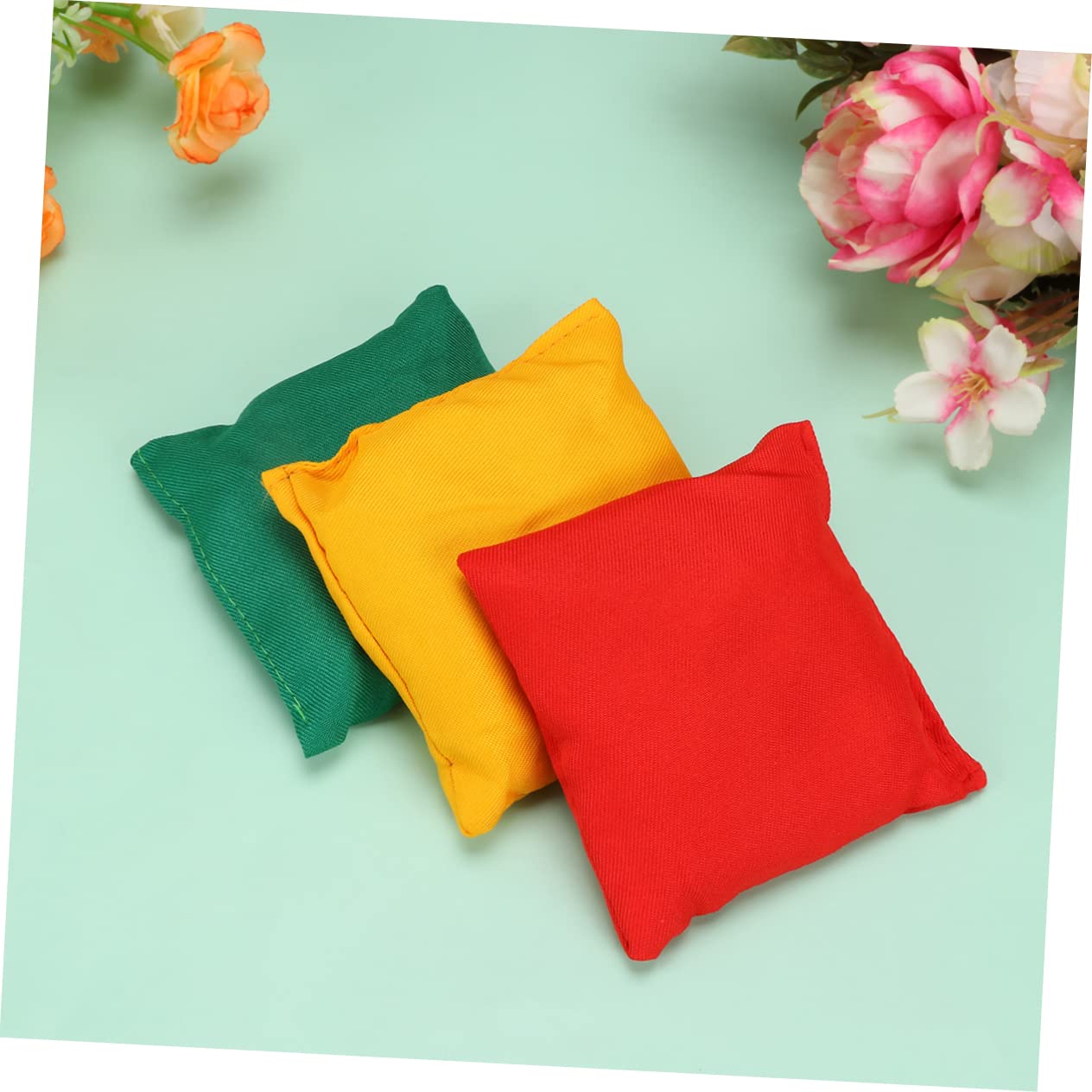 YARNOW 6pcs Juggling Sandbags Outdoor Fun for Throwing Balls for Games for School Garden Play Present Random Color