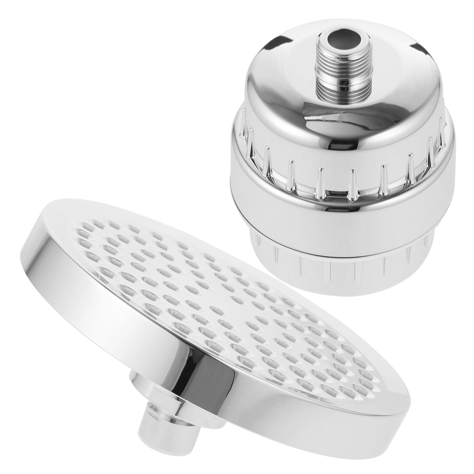 Amosfun Cabezal de Ducha Filtro de Agua de Algodón y Abs, 15 Niveles de Ajuste Potente y Rotación de 360 Grados para Ducha Agua Dura Fácil de Usar