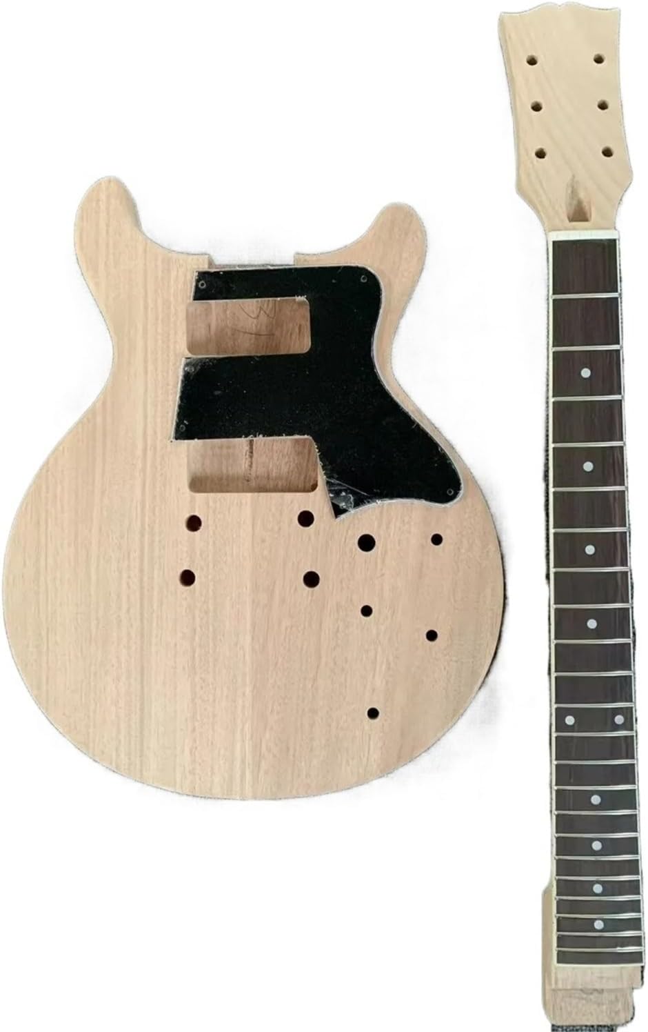 DIY Guitar Kits Mahogany Wood Construction Assembly Set