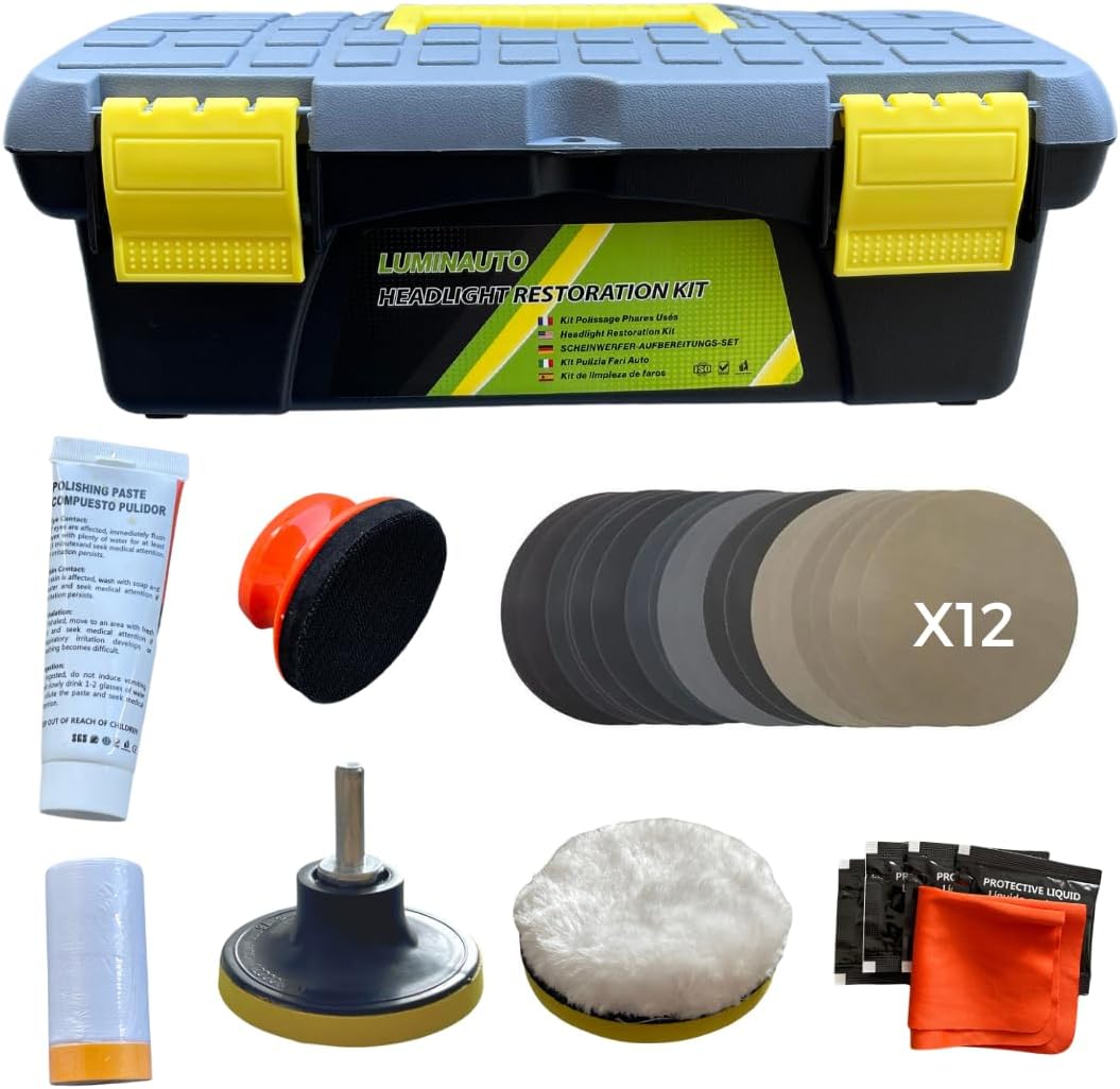 KIT DE RÉPARATION De Phares De Voiture Restauration Claire Et Polissage - Foto 10