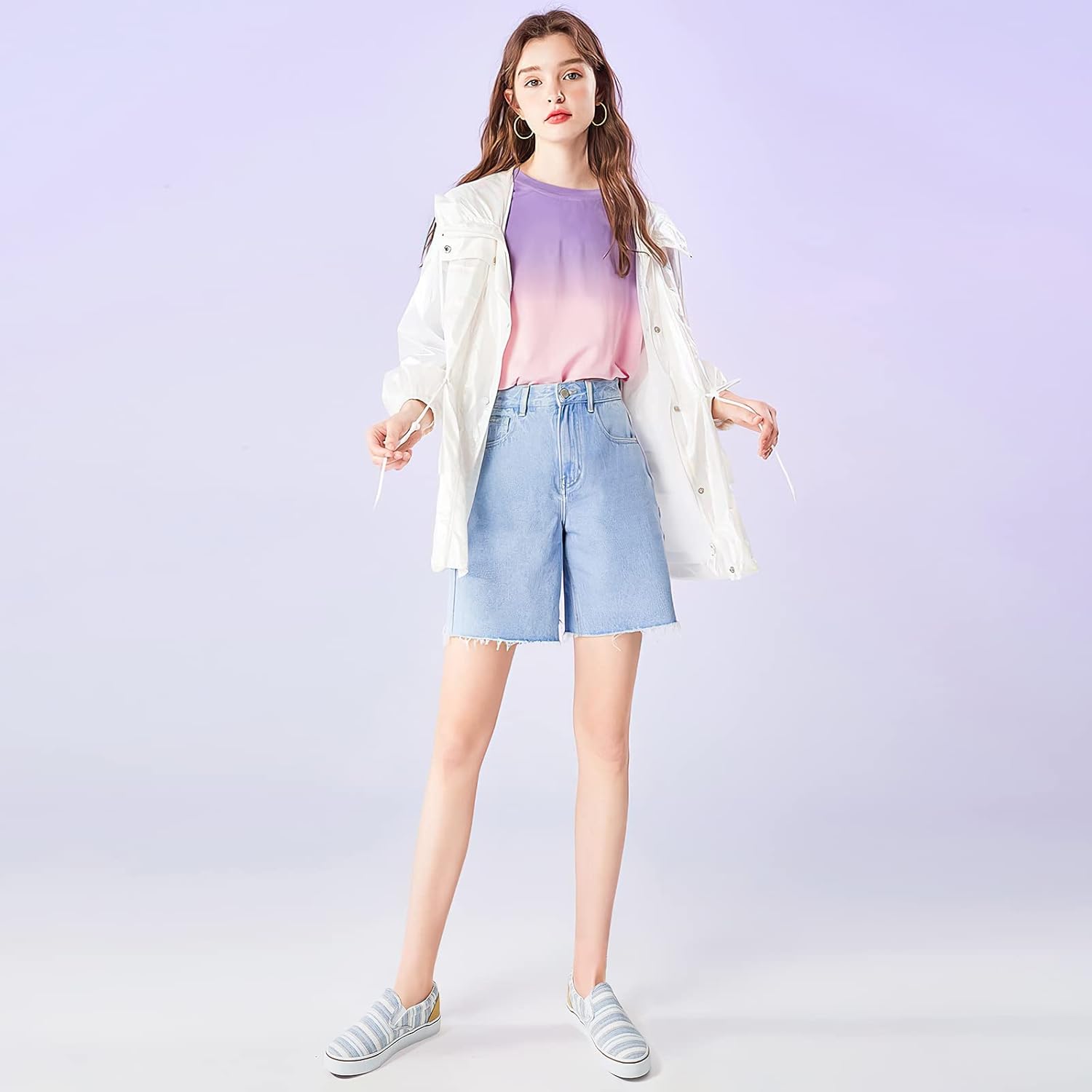 Women's Slip on Shoes Canvas Sneakers Loafers Non Slip Shoes Low Top Casual Shoes - Image 2