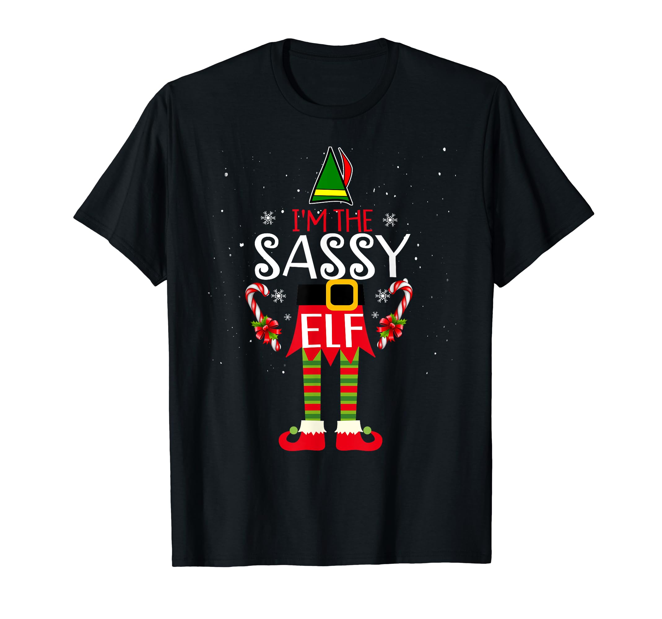 The Sasy Elf Matching Family Group Christmas Party Xmas T-Shirt