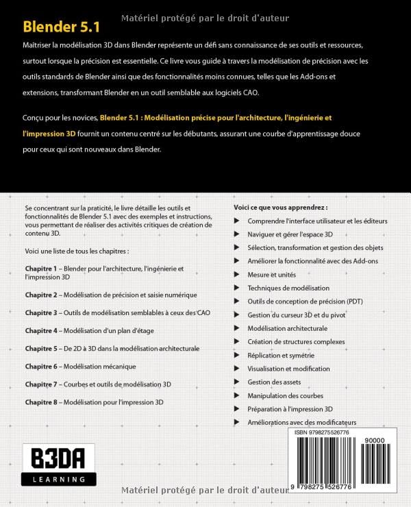 Blender 5 modélisation architecture et impression 3D