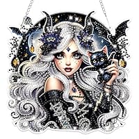 Lxmsja Diamond Painting Enfant Avec Cadre, 5D DIY Diamond Painting Fleur, Broderie Diamant Kit Complet, Peinture Diamant Enfant Filles Adultes Cadeau Fille 8-12 Ans Décoration 18x18cm