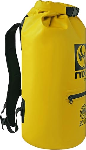 Miniatura 2 de NIXY Mochila seca impermeable de 20 litros30 litros, almacenamiento flotante en seco para remo, kayak, mochilero, campamento, barco (amarillo, 20