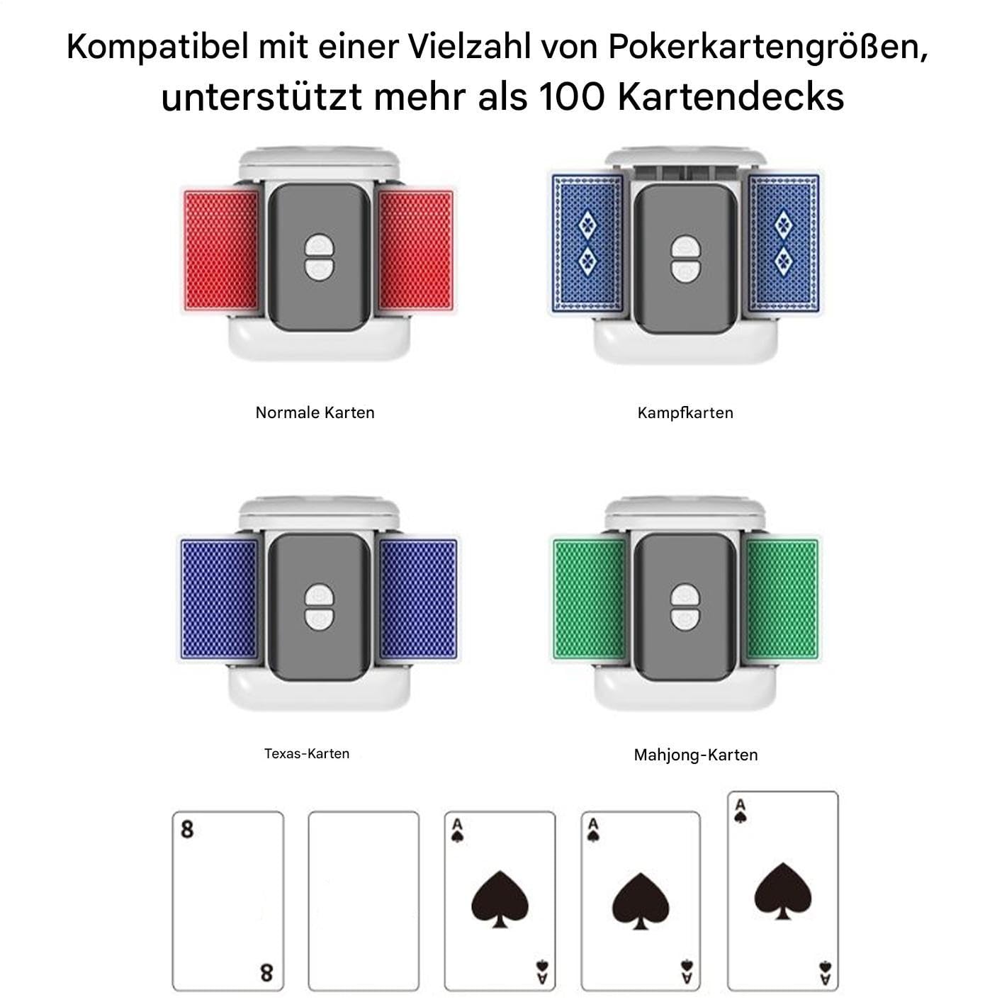 Mescolatore Automatico di Carte Mescolatore Doppio Mazzo