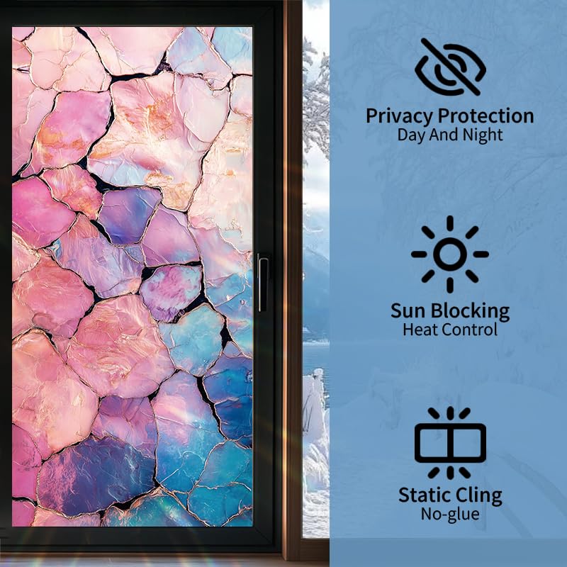 Película Decorativa Para Ventana Privacidad 17.7x39.3 Pulg miniatura 2