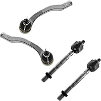 Vista 197 de TRQ Juego de varillas de acoplamiento delanteras interiores y exteriores, 4 piezas, compatibles con Infiniti G35 03-09 Nissan 350Z 2003-2007