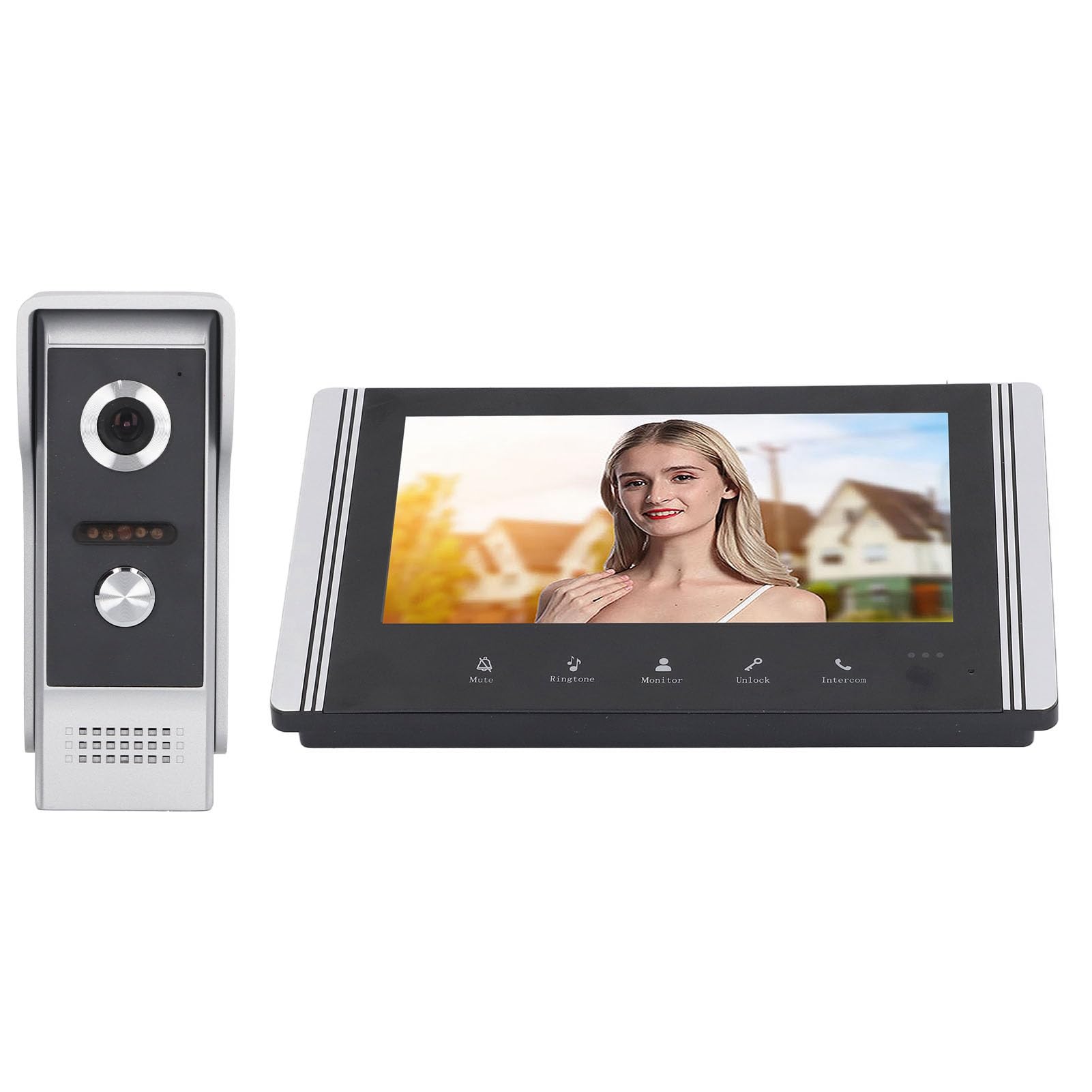 Dioche xrfs6vn7b2WiFi Wideodomofon Inteligentny 1 za 1 Telefon Wizualny Remoe Sterowanie Wideodomofon System Wejściowy, Wtyczka UE
