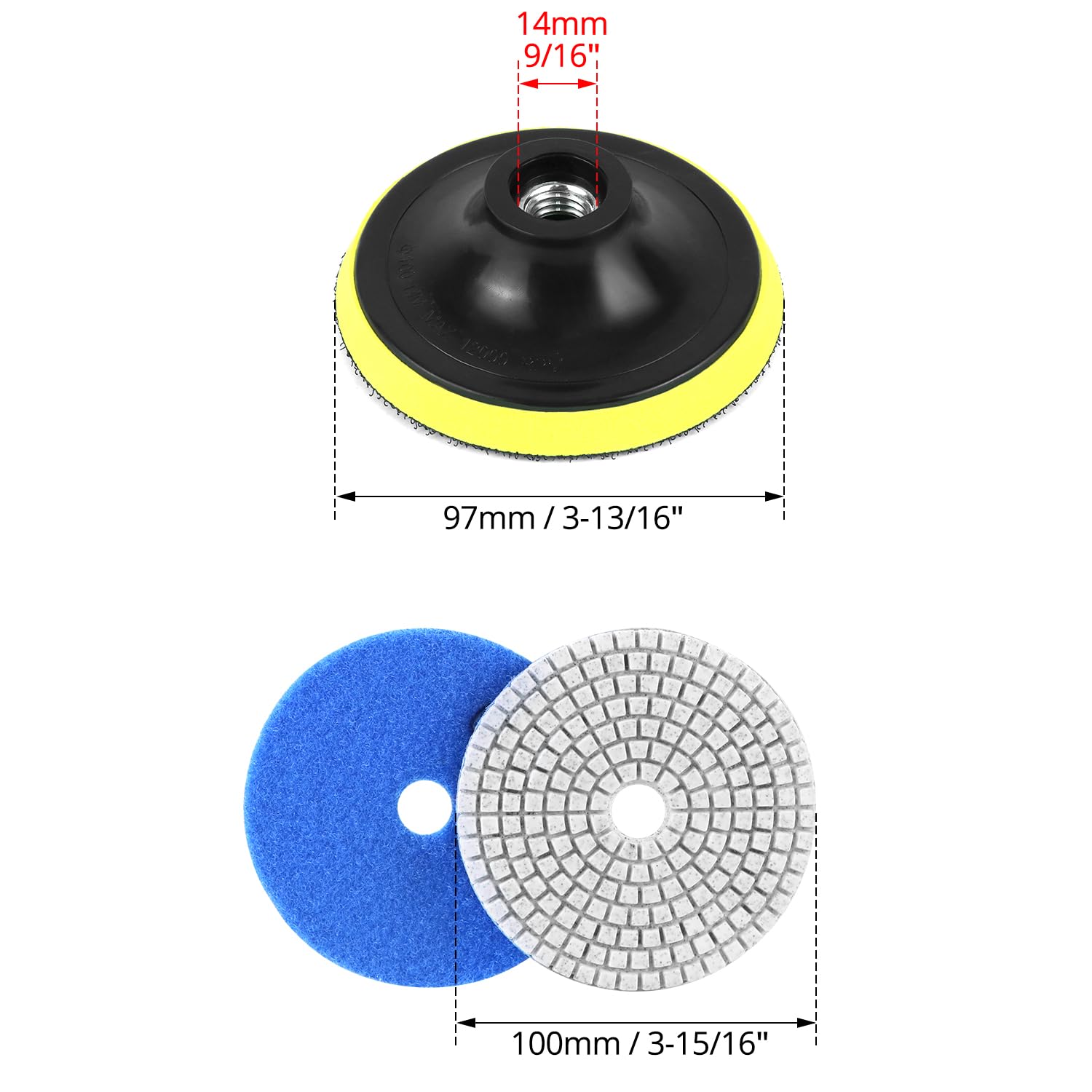 Schleifteller 125 Mm – Ersatz Für Metabo SXE 325/425/450/3125, 8-Loch, Weich & Hitzebeständig