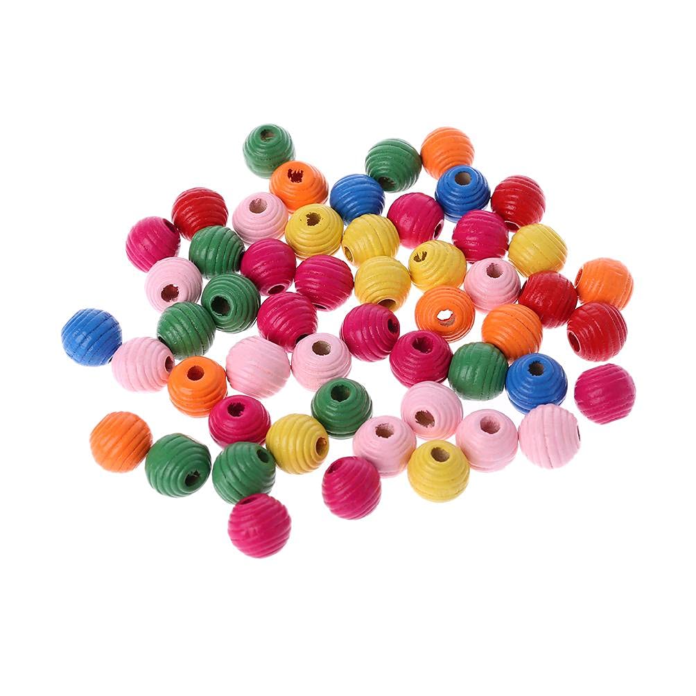 Grey 50Pcs/Bag Wooden Bird Parrot Bite Toy Multipurpose Colorful Diy Beads Decoration Accessories Parrot Toys African For Small Parrots For Large Birds Conure Macaw Parrot Toys Christmas Parts Set For