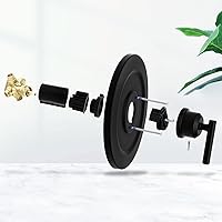 Vista 3 de T2902EPBL - Kit de molduras de ducha compatible con moen T2902EPBL, cabezal de ducha negro mate y mango de palanca de ducha, fácil de instalar, sin