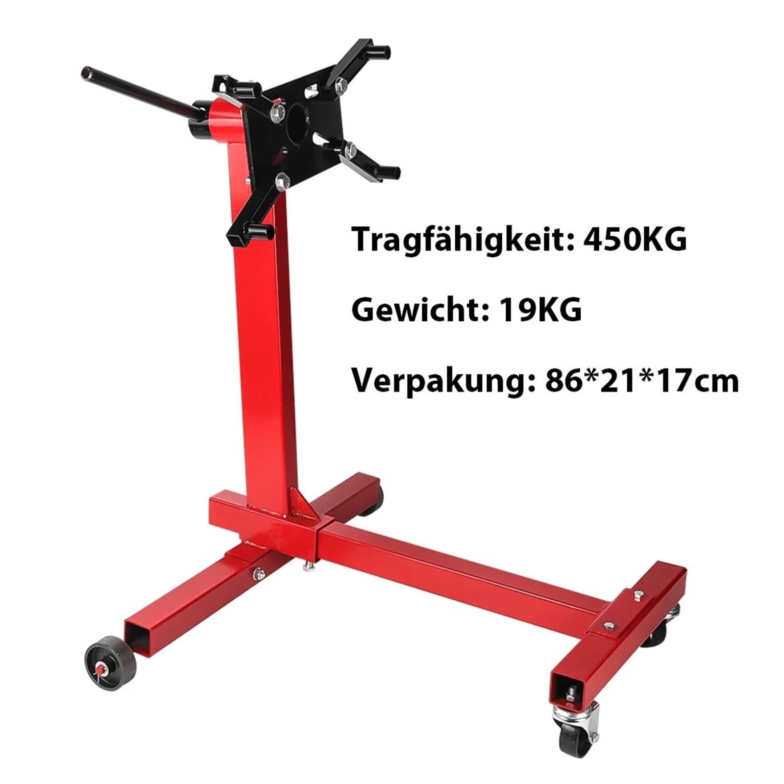 1000LBS Rotierender Motormotorständer Mit 360 Grad Verstellbarem Kopfwagen Für Autoreparatur-Werkzeuglast 450 Kg Elektrischer Hebezeug-Stützarm flaschenzug