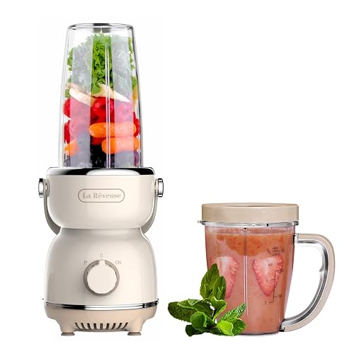 La Reveuse Personal Size Blender 300 Watts for Shakes Smoothies