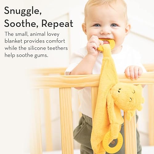 Miniatura 3 de Bella Tunno Teether Buddy - Suave y afelpado para bebé con textura de juguete mordedor y suave cabeza de traqueteo, reconforta y trae alivio de la