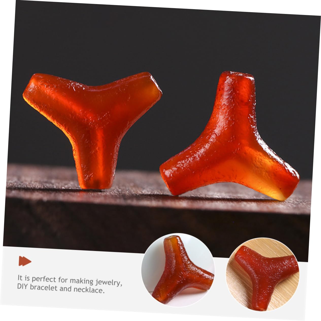 Housoutil 3 Pezzi Perline Agata Naturale per Creazione Collane e Braccialetti Accessori Fai da Te per Gioielli Naturale Design Vie Leggero e Resistente