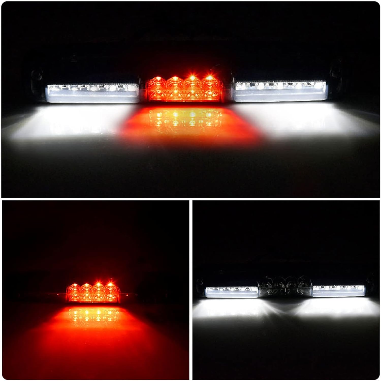 Third 3rd Brake Light Cargo Lamp Fit for 99-06 Chevy Silverado/GMC Sierra 1500 2500 3500 HD, for 07 Silverado/ Sierra 1500 2500 3500 Classic Smoke Lens, High Mount Stop light Rear Center Cab Tail Lamp