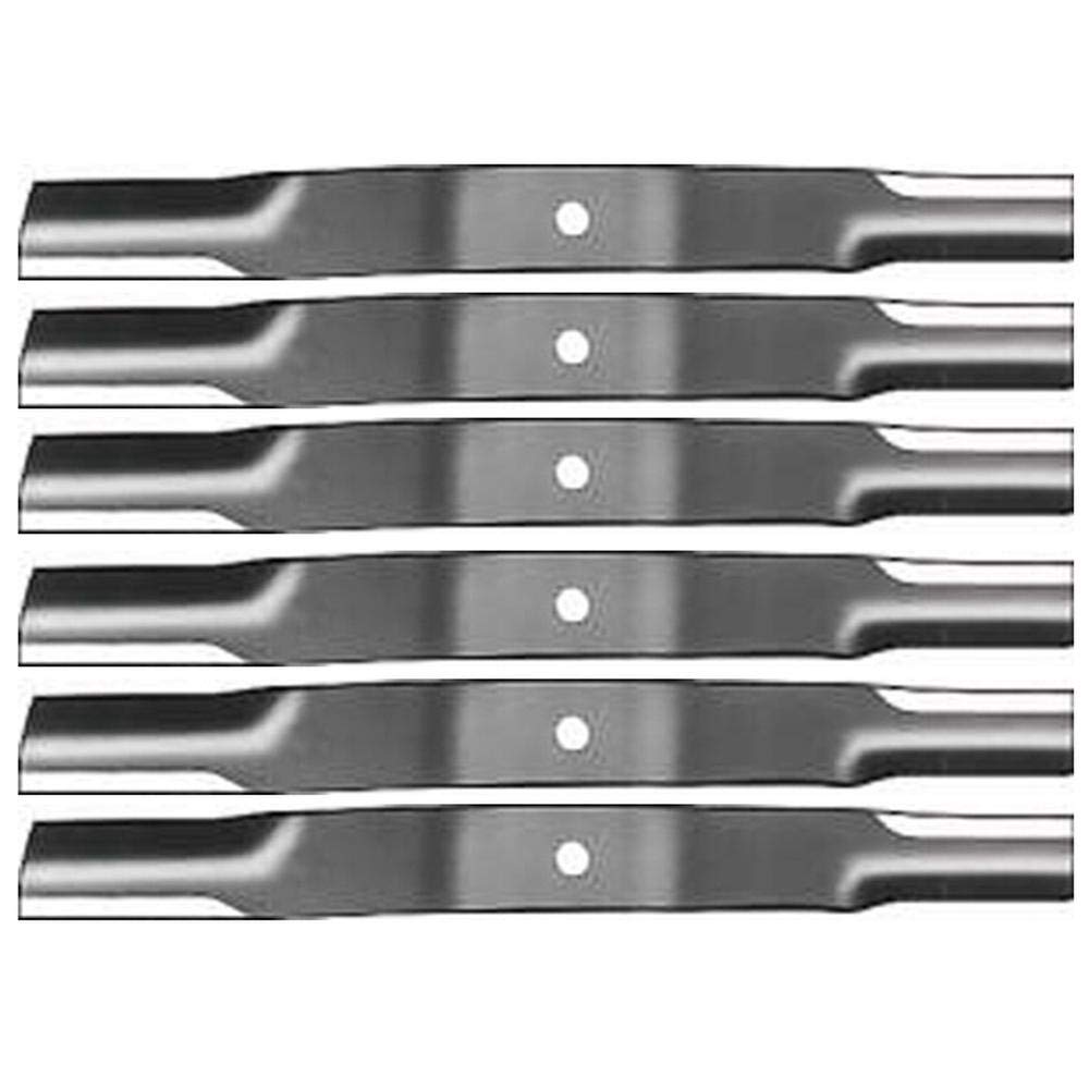 Set of 6 New Mower Blades Fits Woods F35, L59, RM-59, RM500, RM59 Models Interchangeable with 23825, 23825KT, 31359, 31359KT