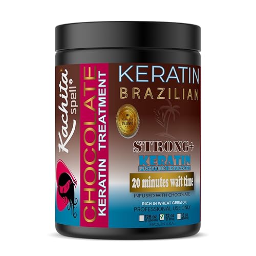 Miniatura 2 de Chocolate con queratina brasileña fuerte + 32 onzas líquidas Kachita Spell 1 litro edición negra fabricada en Estados Unidos