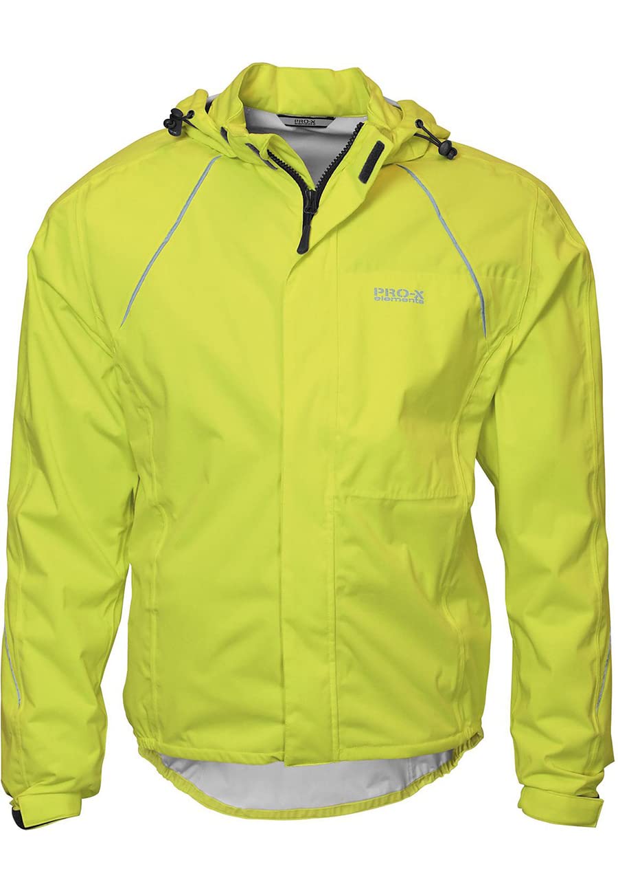 PRO-X elements Bike Funktionsjacke JAYDEN 4way Stretch I Fahrradjacke Herren I Atmungsaktive, wasser- & winddichte Regenjacke mit Kapuze & Reflektoren