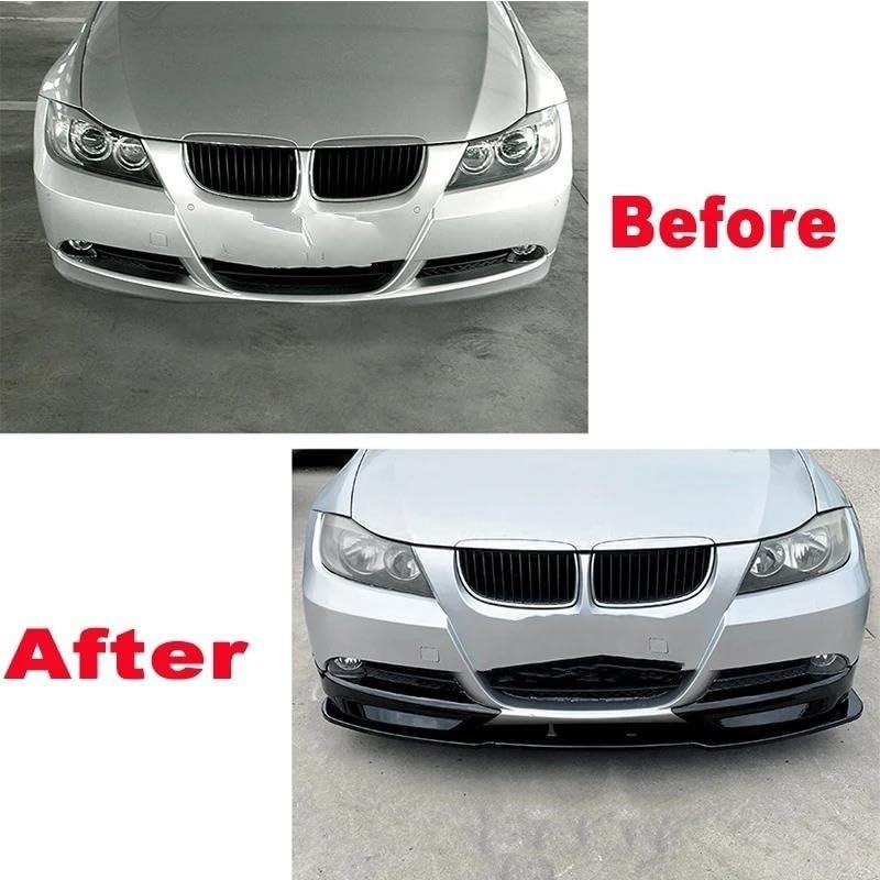 Spoiler avant pour BMW Série 3 E90 E91 320i 325i 2005-2008 finition carbone