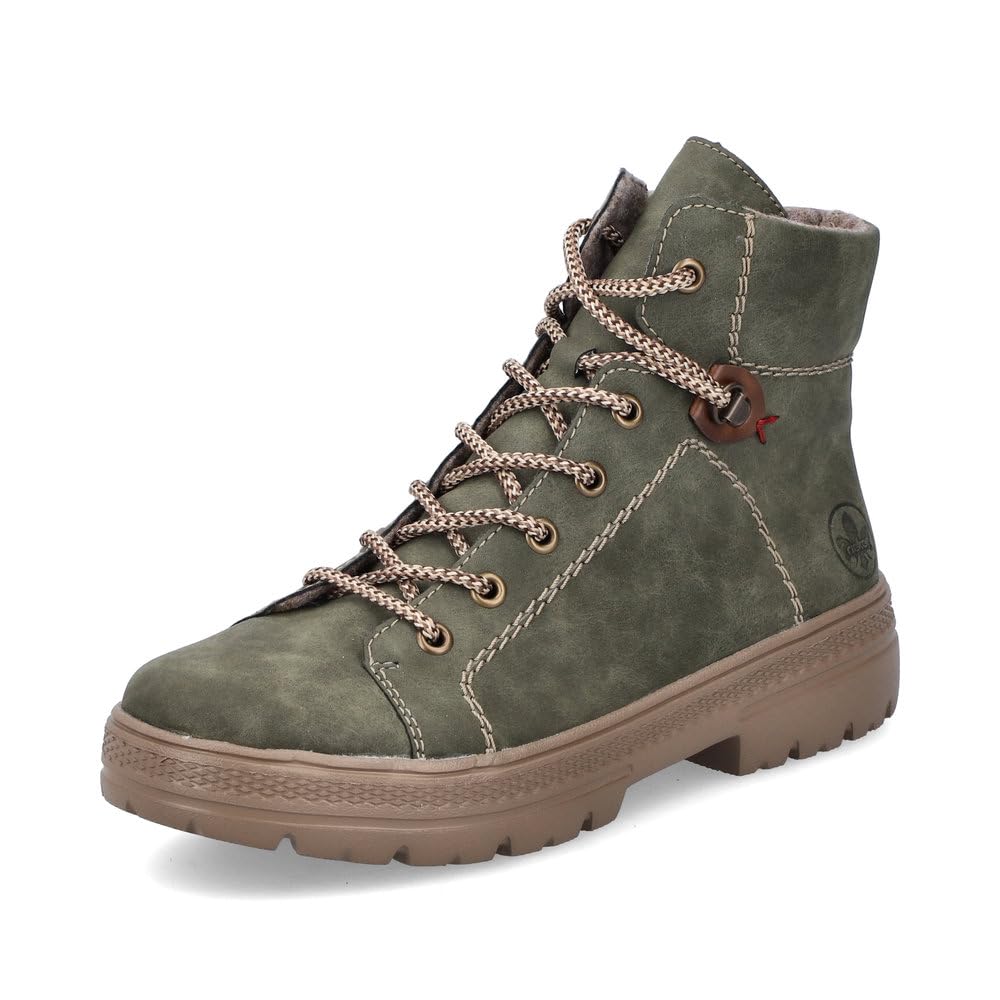 Rieker Damen Schnürstiefeletten N0030, Frauen Stiefeletten, lose Einlage