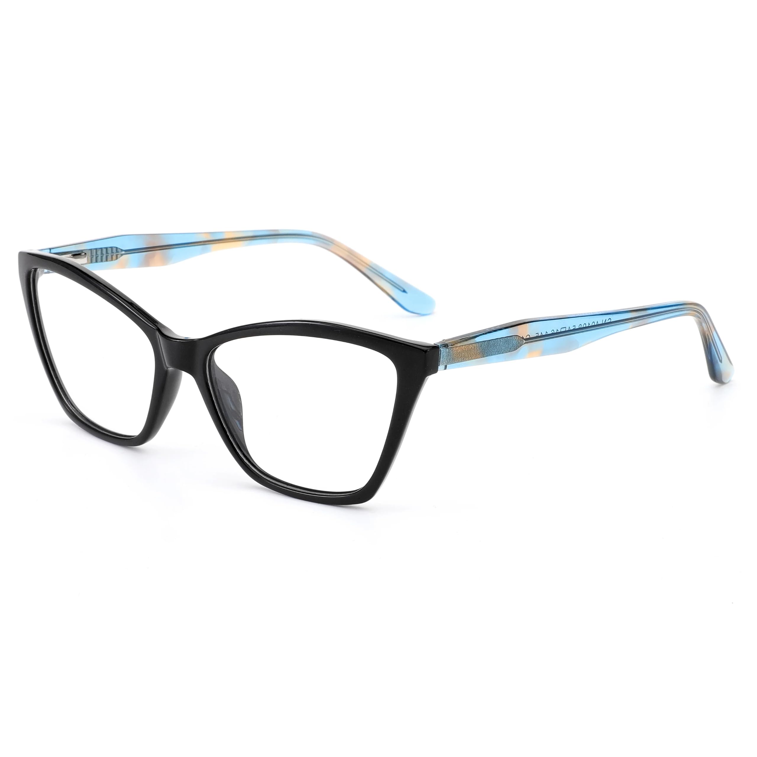 Gafas de sol extragrandes estilo ojo de gato con patillas y montura sólida de lujo.