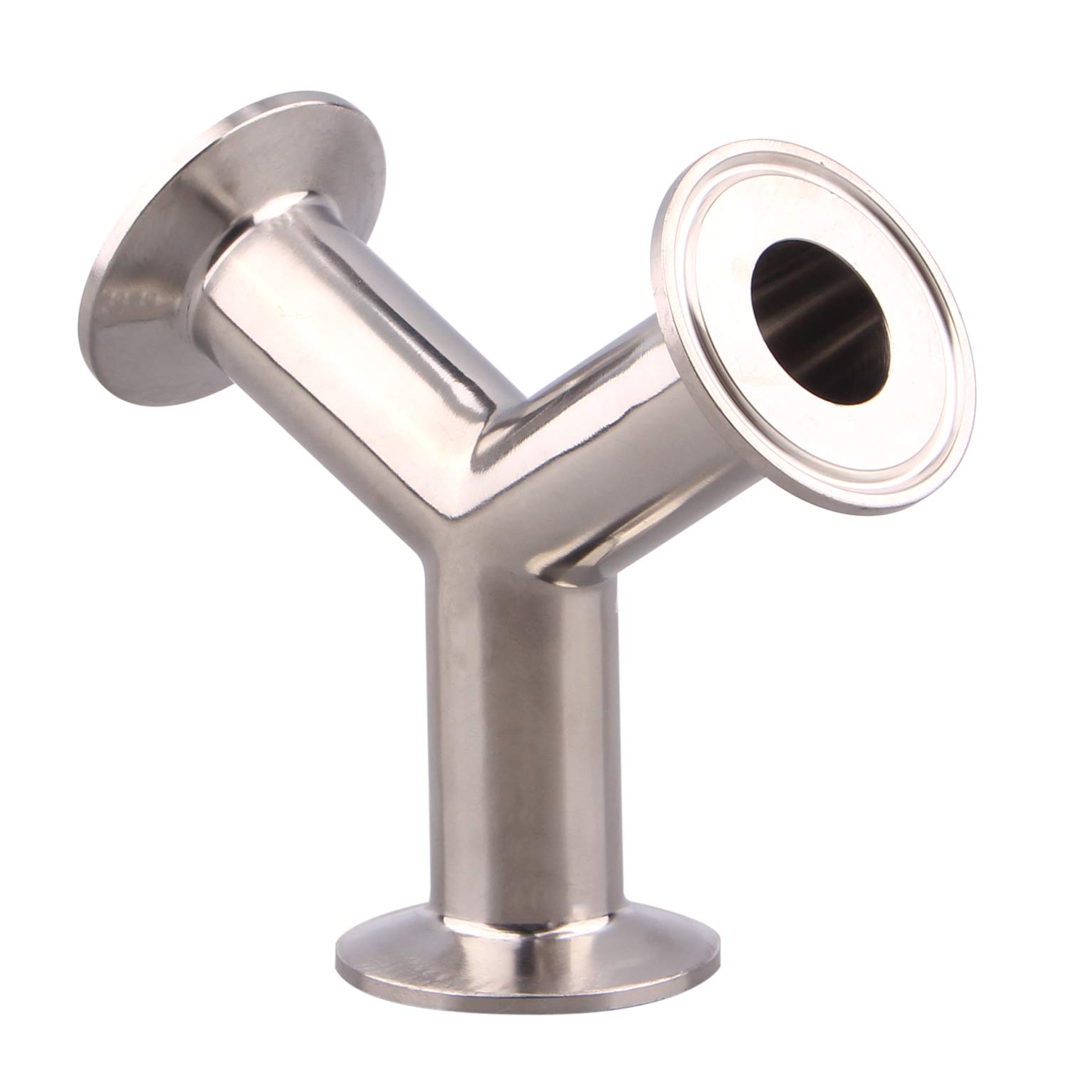 DERNORD Tri Abrazadera Wye Abrazadera Extremo Verdadero Tipo Y Cruz T Tubo Acero Inoxidable 304 Codo de Tres Vías 1 Pulgada Tubo OD
