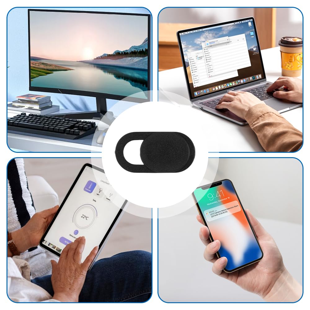 Webcam Cover 24 Pezzi Copri Webcam Slider Ultra Sottile per Computer Portatili, Smartphone e PC