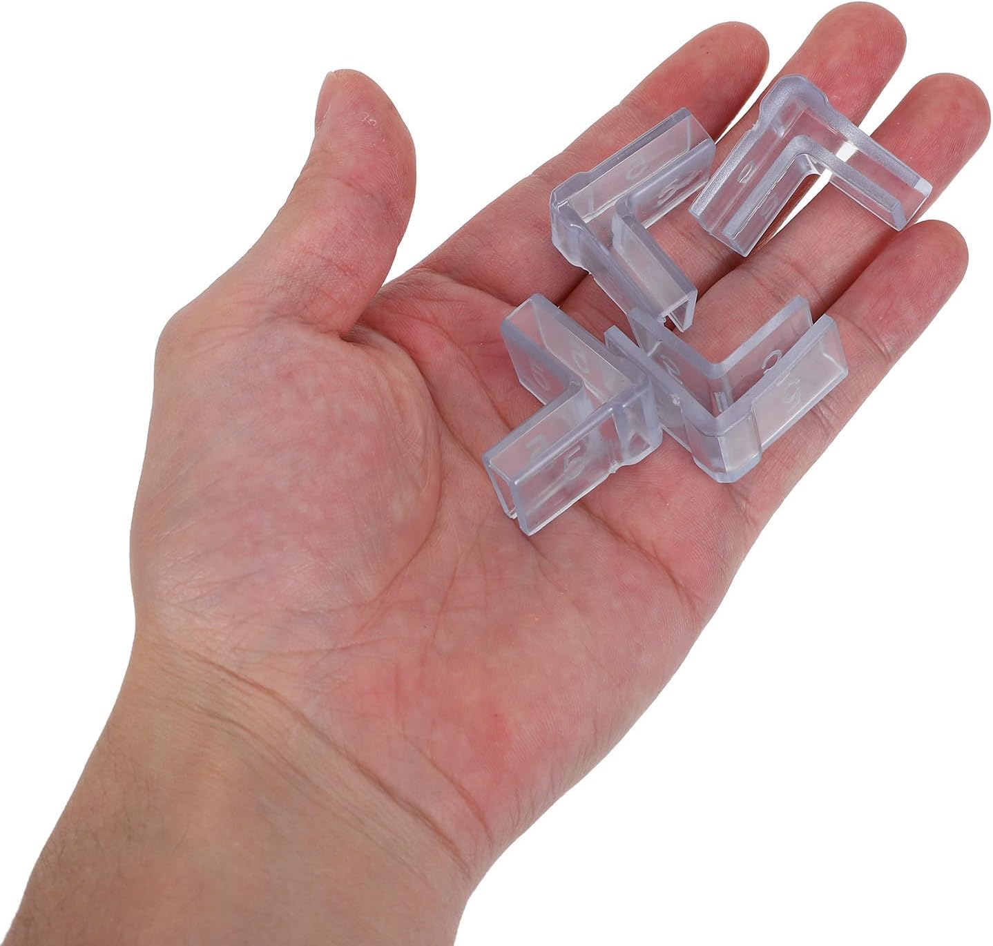 NUOBESTY 30pcs Fish Tank Corner Guards 90 Degree L Shaped PVC Protector | Fits 5mm Glass Thickness, Edge Cover for Aquarium Use, Home Installation with Easy Setup and Sturdy Design