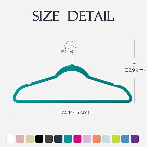 Miniatura 82 de HOUSE DAY - Perchas de terciopelo antideslizantes para trajes (60 unidades)