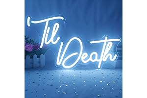 Til Death Neon Sign: A Hauntingly Beautiful Gothic Wedding Decor