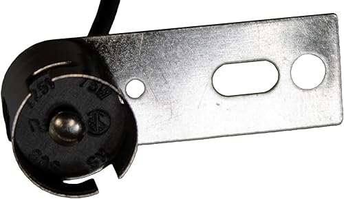 Miniatura 3 de Zócalo de bombilla de bayoneta, base BA15s (estilo 1156), cableado, brida L de 1 orificio (orthagonal)