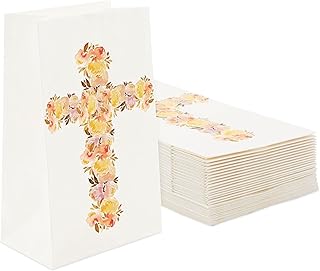 Sponsored Ad - Religious Party Favor Gift Bags for Baptism, First Communion, Easter (36 Pack)