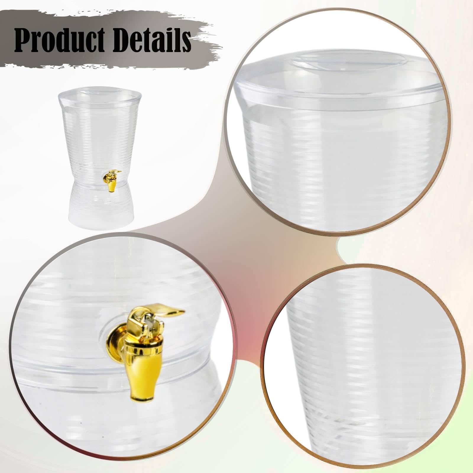 Baoblaze Dispensador Bebidas con Grifo 6 litros. Dispensador Jugo para restaurantes, Fiestas, Entretenimiento, barbacoas y hoteles.